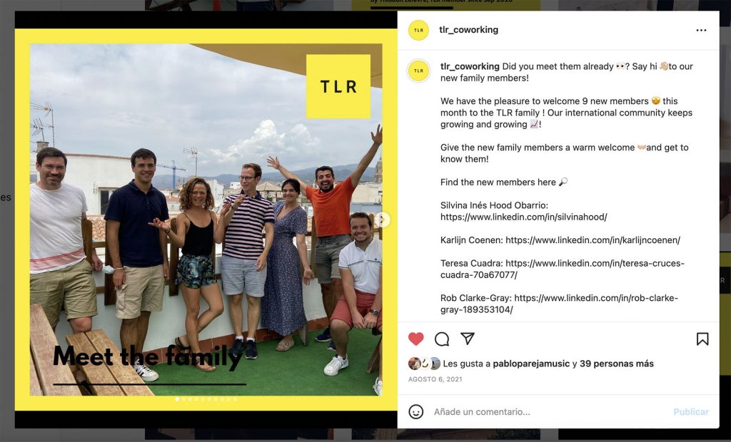 TLR The Living Room Coworking - Malaga Spain - August 2021