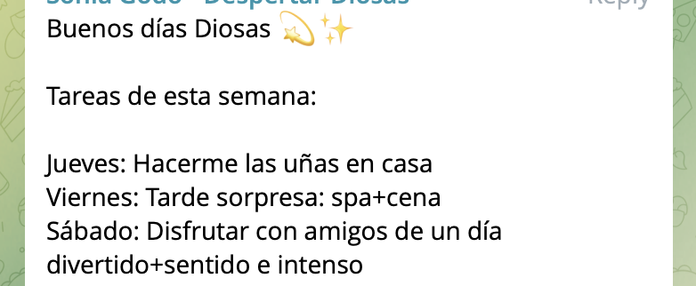 Despertar de Las Diosas - Testimonio