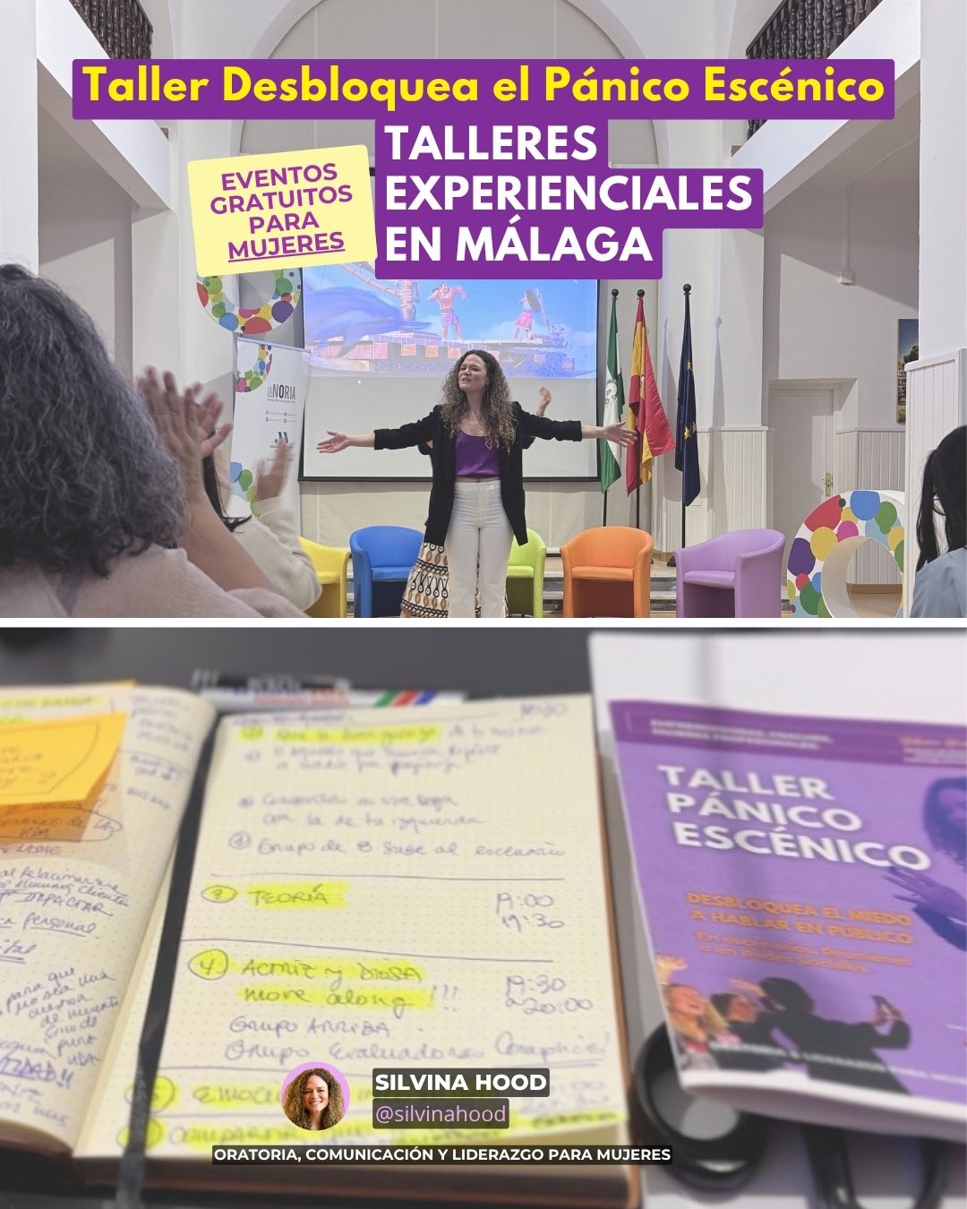 Taller Pánico Escénico + Miedo a hablar en público Silvina Hood