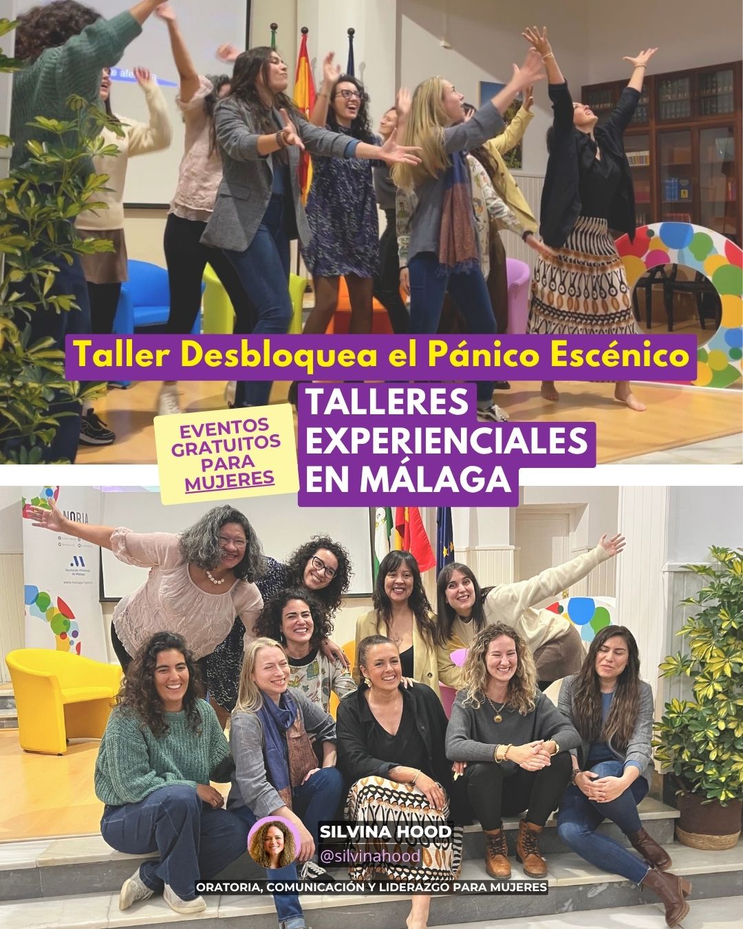 Taller Pánico Escénico + Miedo a hablar en público Silvina Hood - Diosas Valientes 1