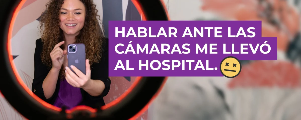 Hablar ante las cámaras me llevó al hospital - Silvina Hood
